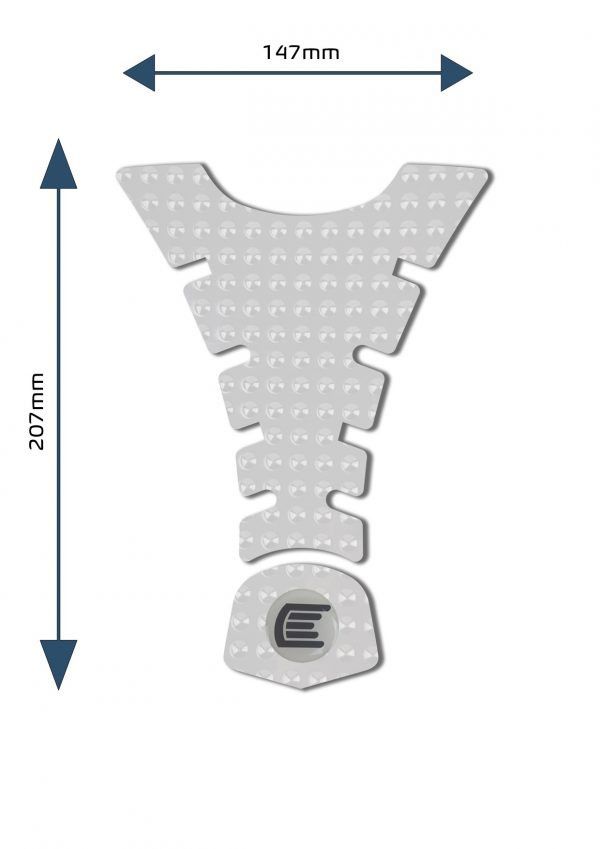 Adesivo per serbatoio moto centrale ed universale Design H - ENDURRAD