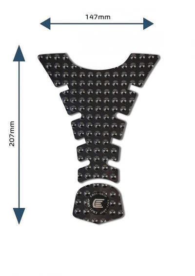 Adesivo per serbatoio moto centrale ed universale Design H - ENDURRAD