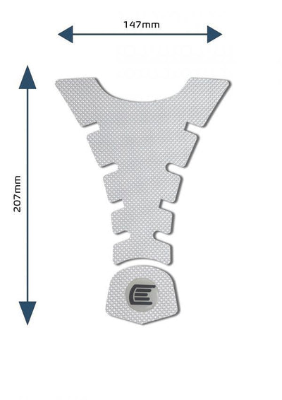 Adesivo per serbatoio moto centrale ed universale Design H - ENDURRAD