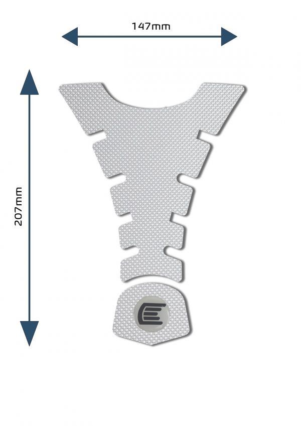 Adesivo per serbatoio moto centrale ed universale Design H - ENDURRAD