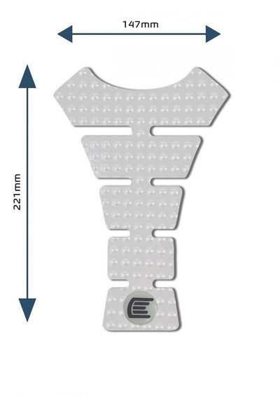 Adesivo per serbatoio moto universale e centrale Design F - ENDURRAD