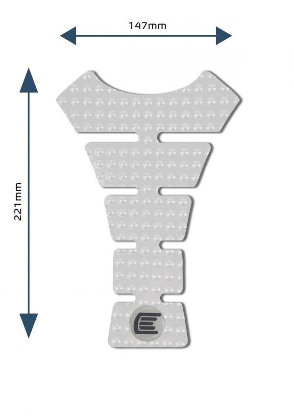 Adesivo per serbatoio moto universale e centrale Design F - ENDURRAD