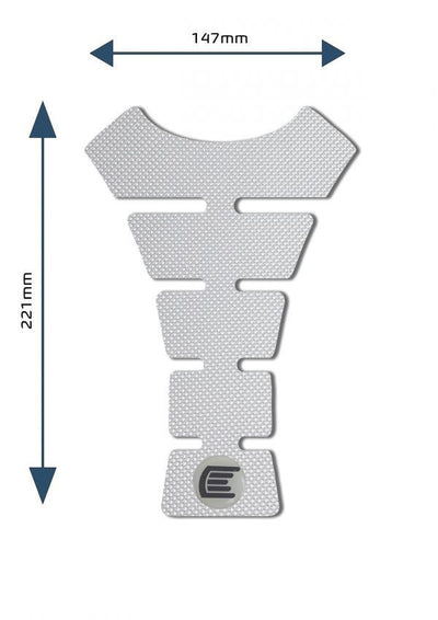 Adesivo per serbatoio moto universale e centrale Design F - ENDURRAD