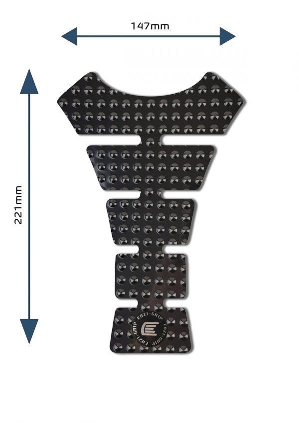 Adesivo per serbatoio moto universale e centrale Design F Eazi-Grip /