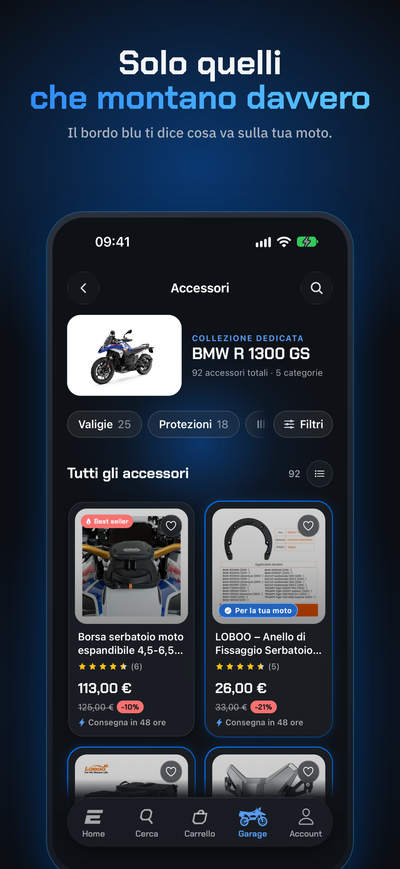 App Endurrad su iPhone: tutti gli accessori compatibili con la BMW R 1300 GS