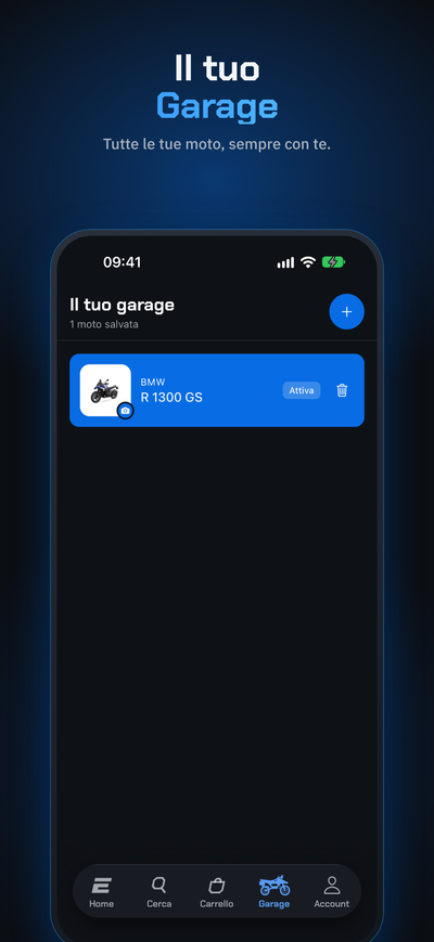 App Endurrad su iPhone: il Garage con le tue moto