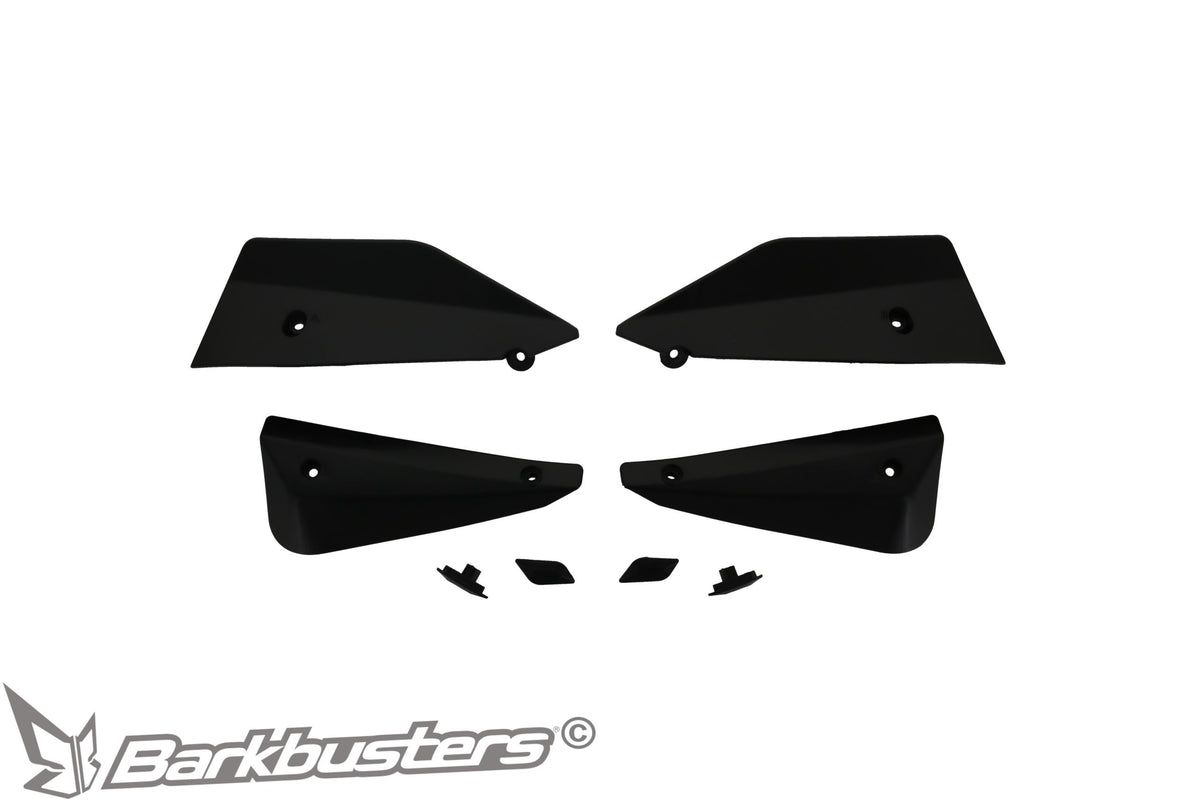 Set di deflettori e tappi Barkbusters B-084 neri per paramani SABRE