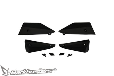Set di deflettori e tappi Barkbusters B-084 neri per paramani SABRE