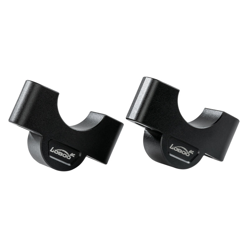 Handlebar repositioning for a more natural riding posture, for Aprilia