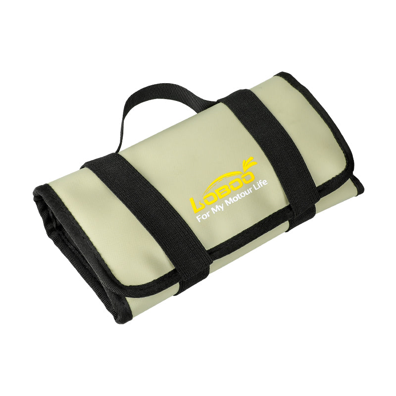 Borsa attrezzi LOBOO BGJB03 arrotolata vista di lato