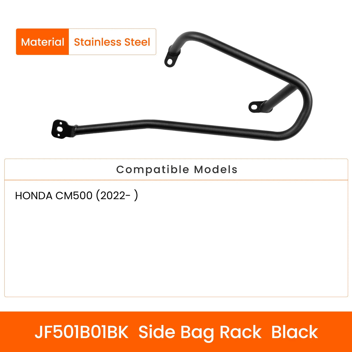 Telaio LOBOO JF501B01BK in acciaio inox per Honda CM500 dal 2022