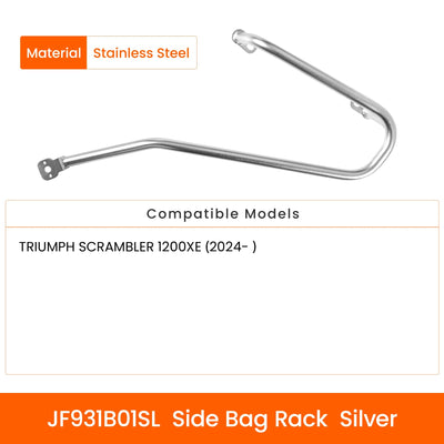 Telaio LOBOO JF931B01SL argento in acciaio inox per Triumph Scrambler 1200XE dal 2024