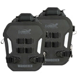 Coppia di borse gonfiabili LOBOO Wanderer BHGB05T nere con logo LOBOO e inserti riflettenti