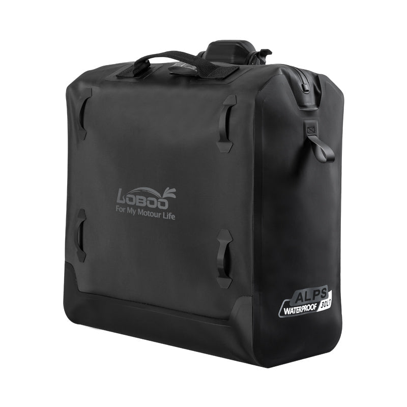 Valigia gonfiabile LOBOO Alps da 30 litri senza supporto, etichetta ALPS Waterproof