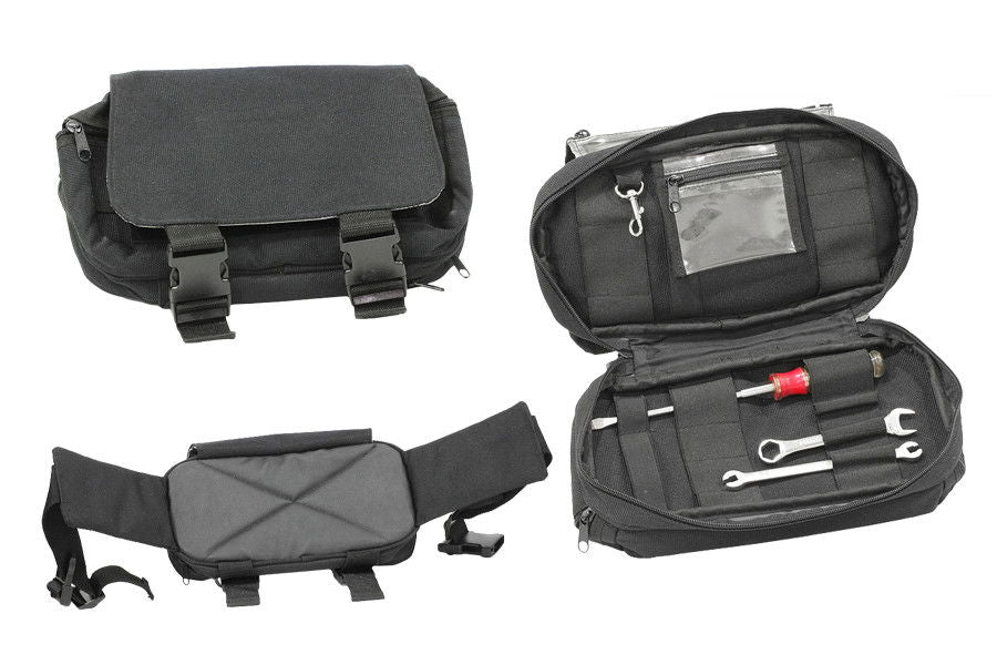 Borsetta porta attrezzi a marsupio nera (attrezzi non inclusi)