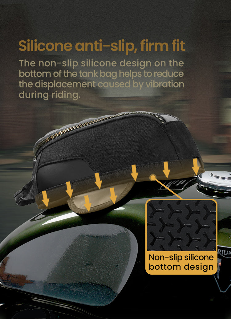 Silicone base: the bag doesn’t walk away