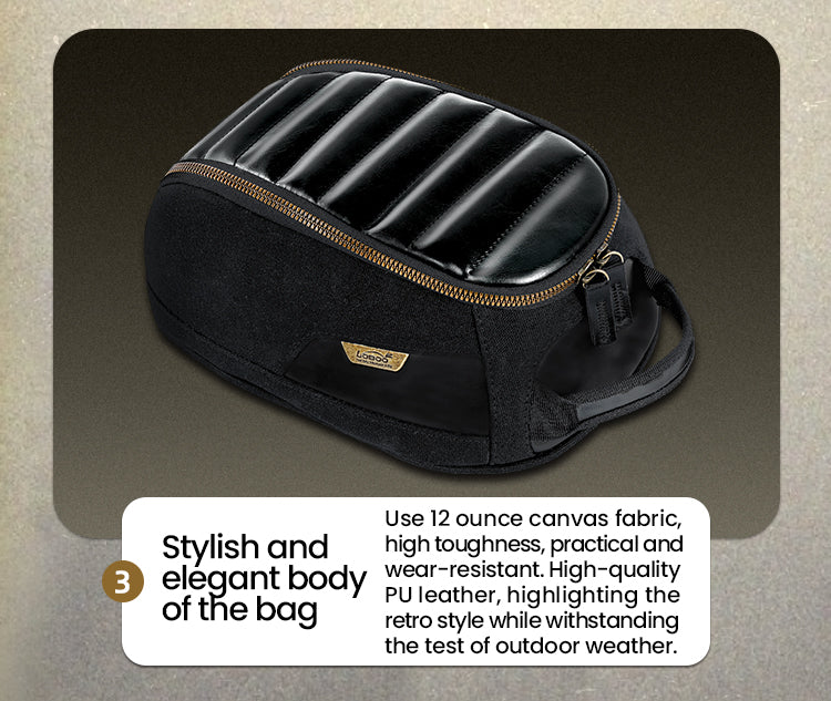 12-ounce cotton canvas and PU leather inserts