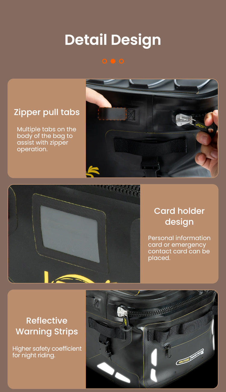 Glove straps, card holders, reflective accessories