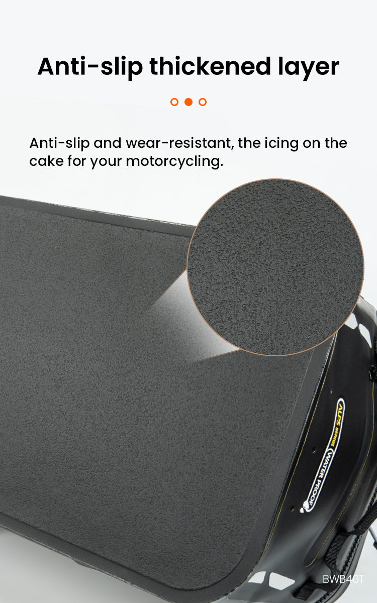 The non-slip base works instead of straps.