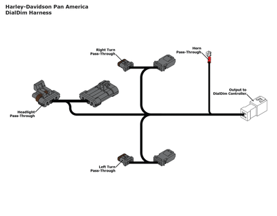 Cablaggio per centralina luci - Harley - Davidson Pan America '21 - ENDURRAD