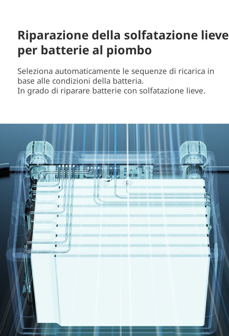 Recupero della solfatazione lieve sulle batterie al piombo