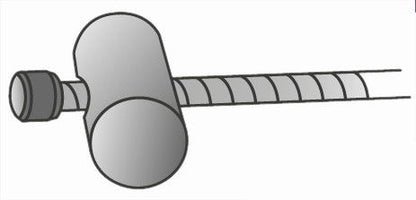 Cavo frizione svedese (25 pezzi) L.220 C/nottolino sfilabile
