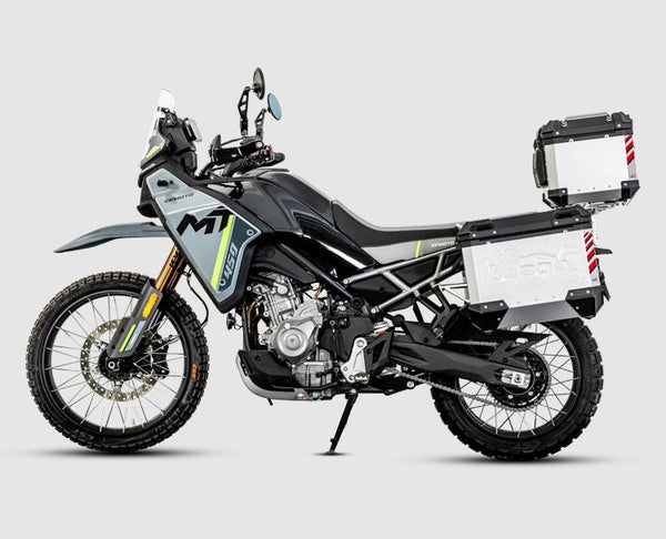 Valigie Laterali in Alluminio per CFMOTO 450MT con Telai | PIKE TRACKER 35+30 L