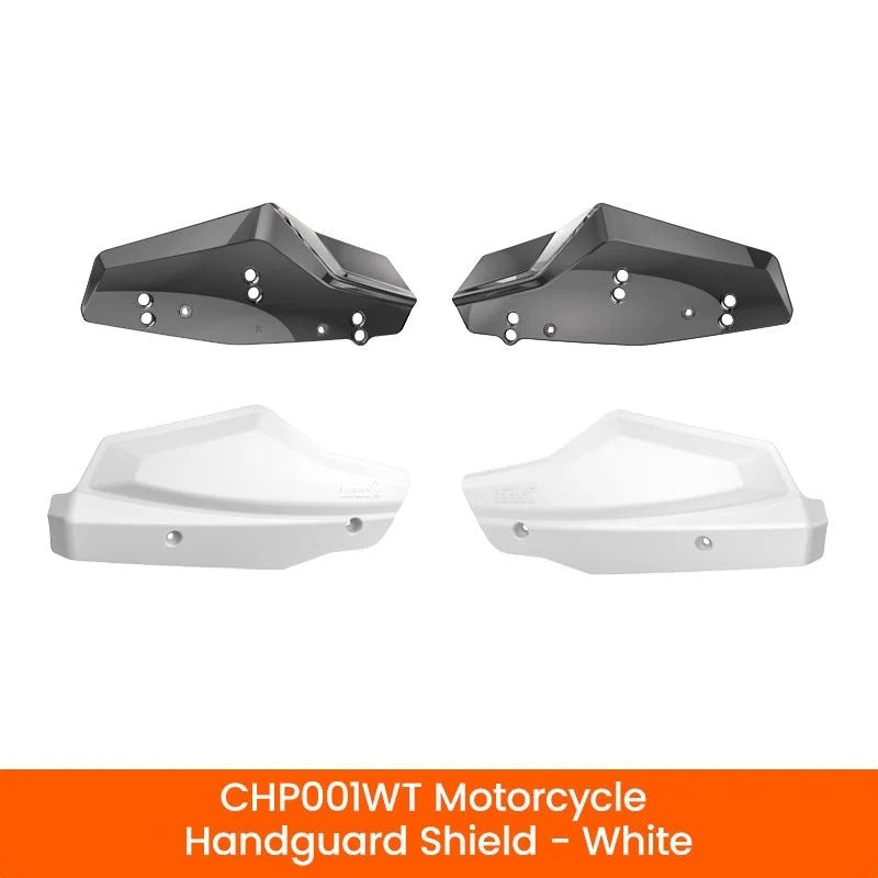 Scudi LOBOO CHP001 nel colore nero e nel colore bianco a confronto