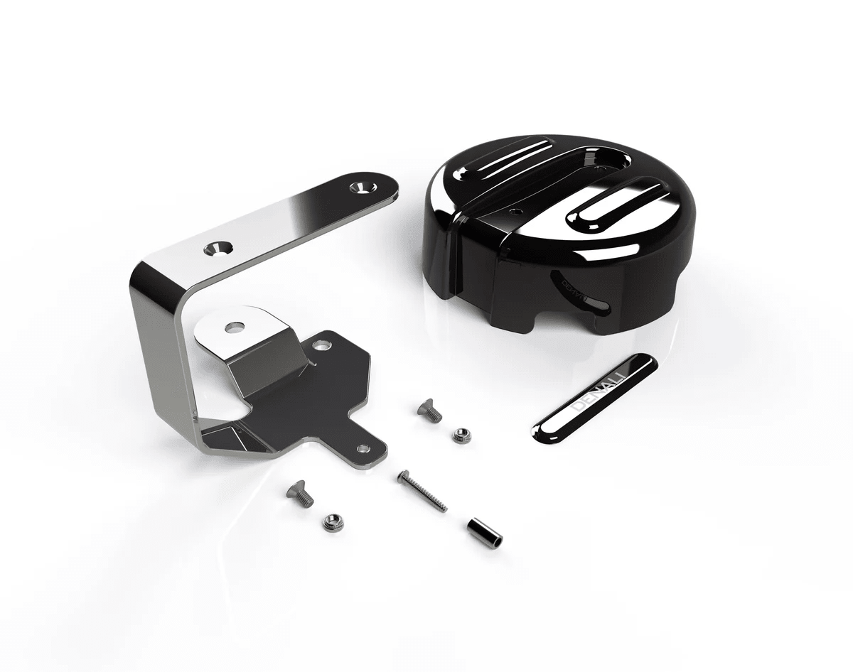 Clacson moto SoundBomb™ V - Twin con coperchio e staffa cromati - ENDURRAD