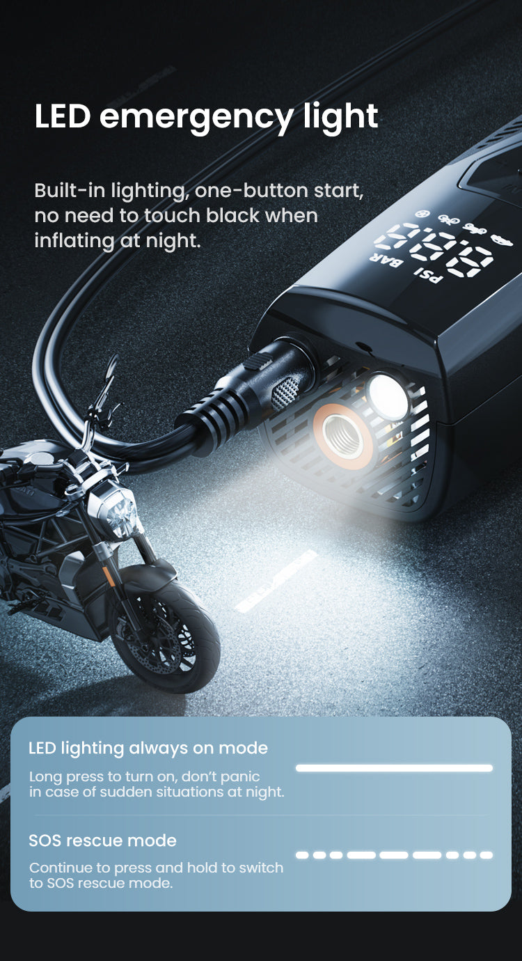 Be visible when you stop in the dark
