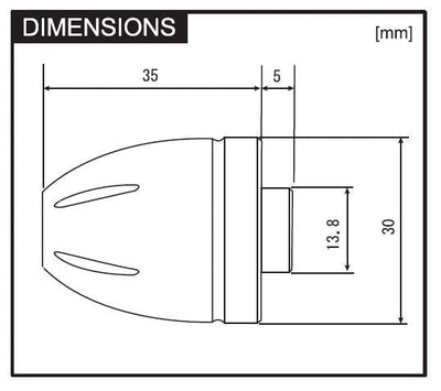 Coppia stabilizzatori manubrio CNC "BULLET" - ENDURRAD