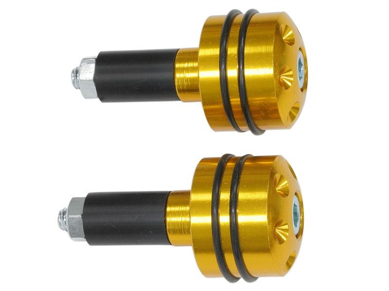 COPPIA STABILIZZATORI MANUBRIO TRAFORATO ALLUMINIO CON O - RINGS 13 mm. - ENDURRAD