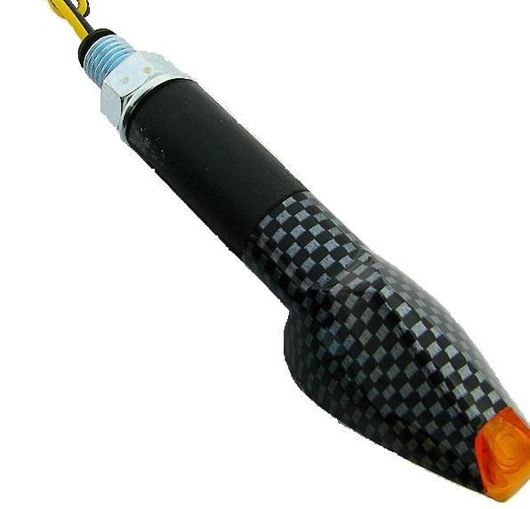 CP.MINI FRECCE A LED "FIGHTER" CARBON GAMBO | 03 - 0069 - r27727 - ENDURRAD