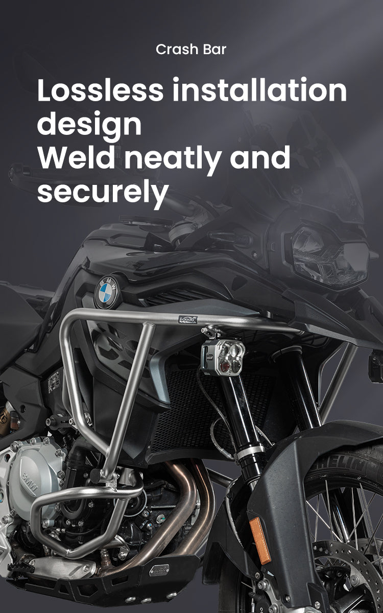Install without altering the motorcycle’s structure