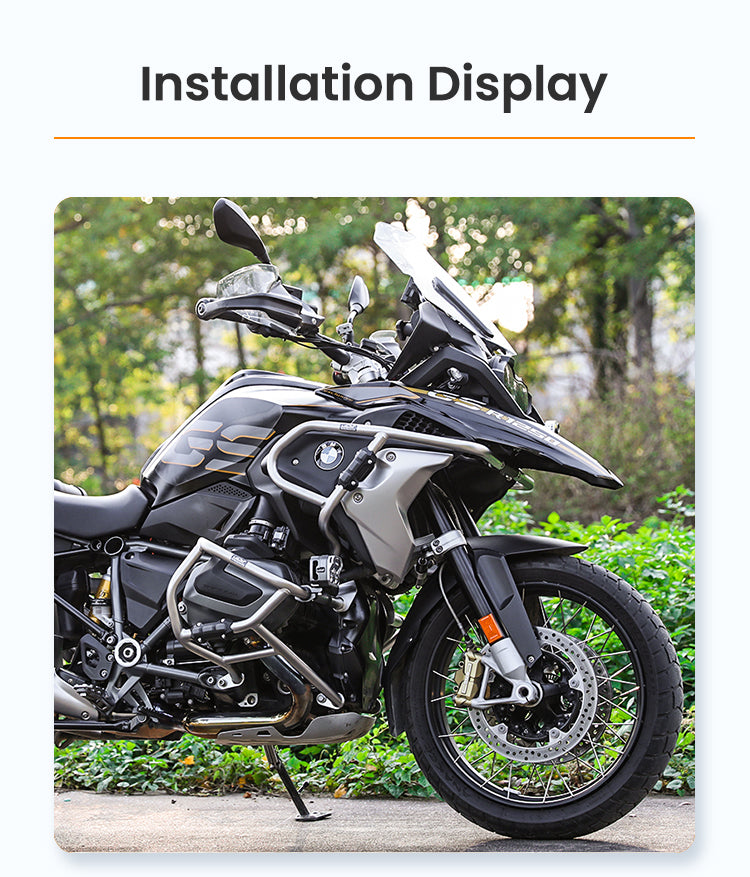 Guarda come si integra sulla linea della moto