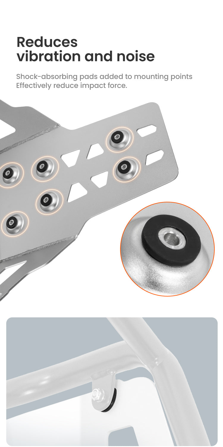 Reduce vibrations and noise at the mounts