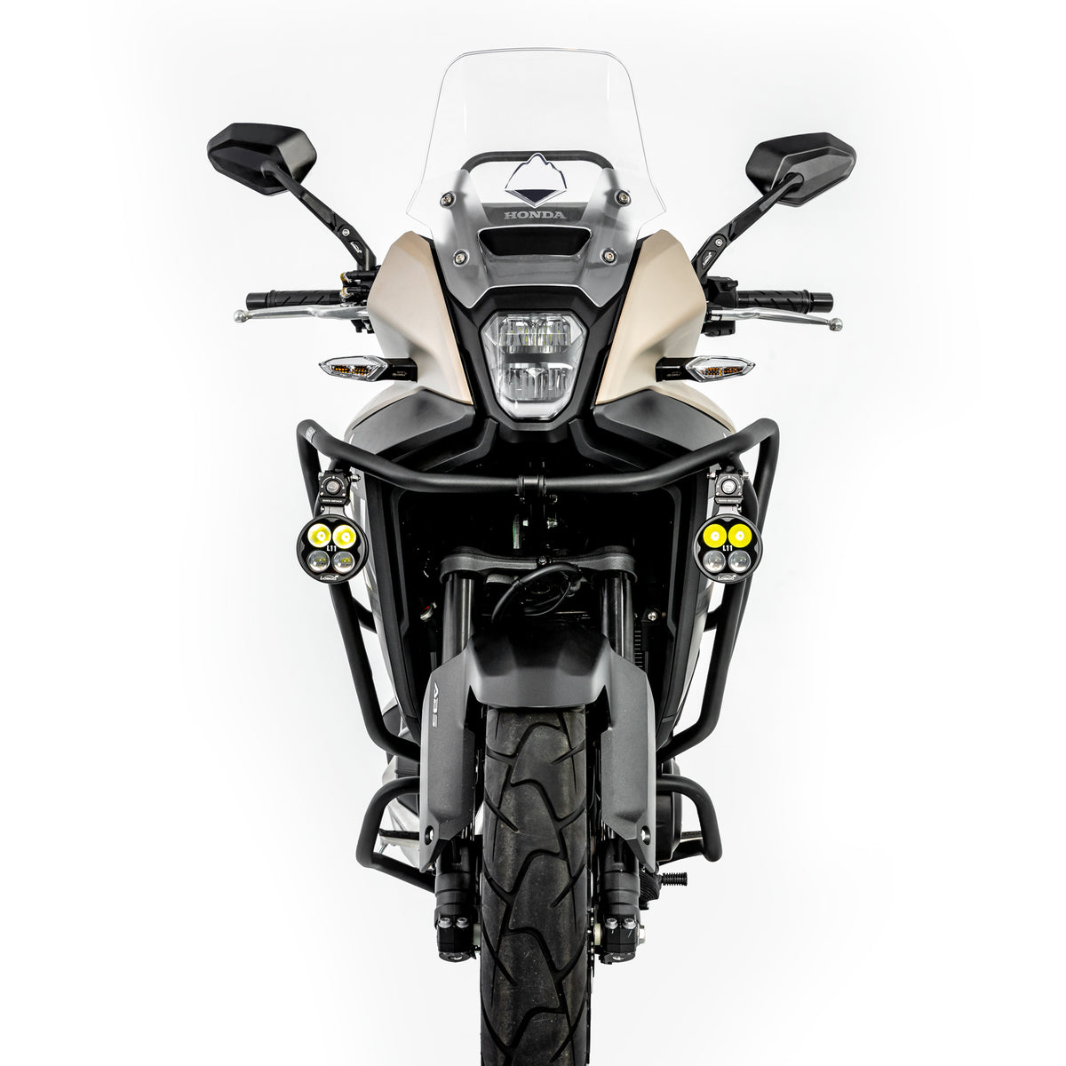 Measure how much the bars widen the motorcycle