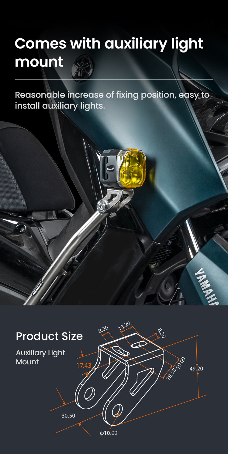 The bracket for the spotlights is already included in the kit.