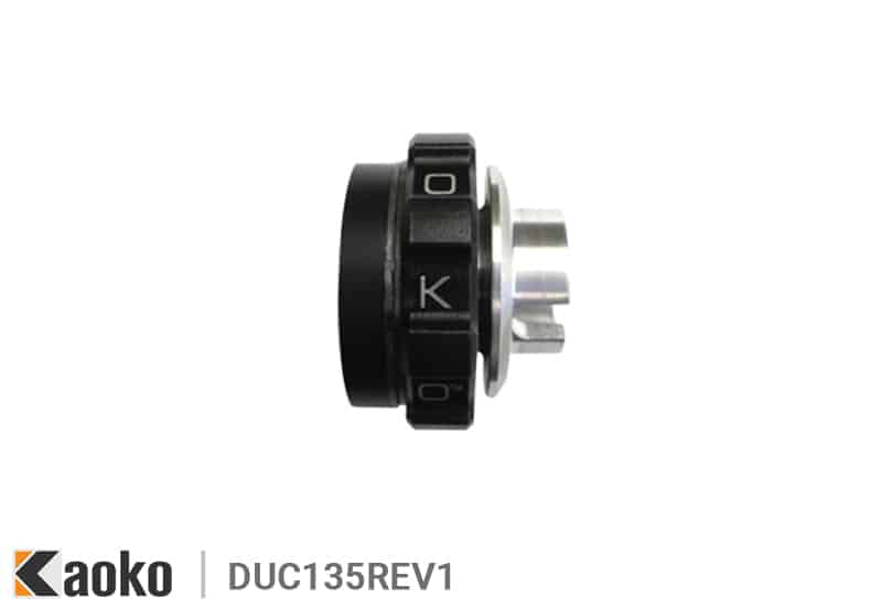 Kit cruise control Kaoko DUC135REV1 per Ducati Hypermotard e Hyperstrada 821 e 939, manubrio 18 mm