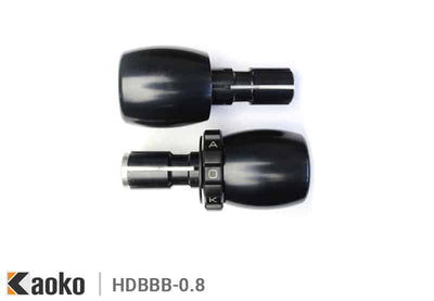 Kit cruise control Kaoko HDBBB-0.8 per Harley-Davidson, Big Barrel nero, manubrio aftermarket 21 mm