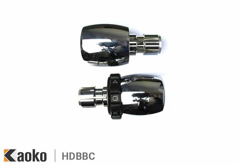 Kit cruise control Kaoko HDBBC per Harley-Davidson, Big Barrel cromato, manubrio originale