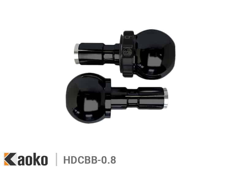 Kit cruise control Kaoko HDCBB-0.8 per Harley-Davidson, Cannon Ball nero, manubrio aftermarket 21 mm