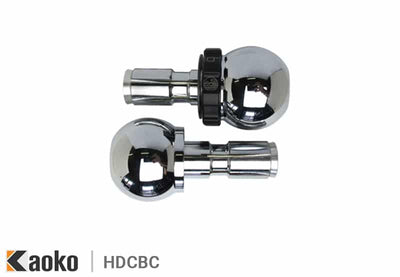 Kit cruise control Kaoko HDCBC per Harley-Davidson, Cannon Ball cromato, manubrio originale