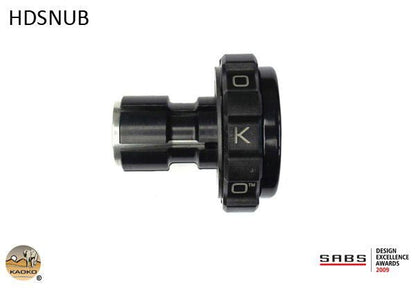 Cruise control meccanico moto HD con manubrio OEM 1" (25,4mm) solo lato dx "Snubbie" nero - ENDURRAD