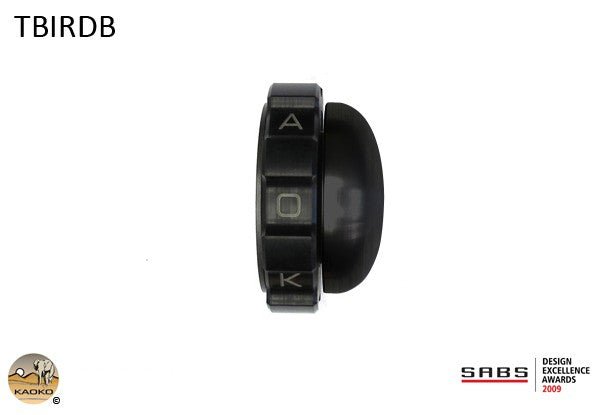 Cruise control meccanico moto TRIUMPH THUNDERBIRD Storm 1600 fino al '10 (con terminali manubrio OEM neri) - ENDURRAD