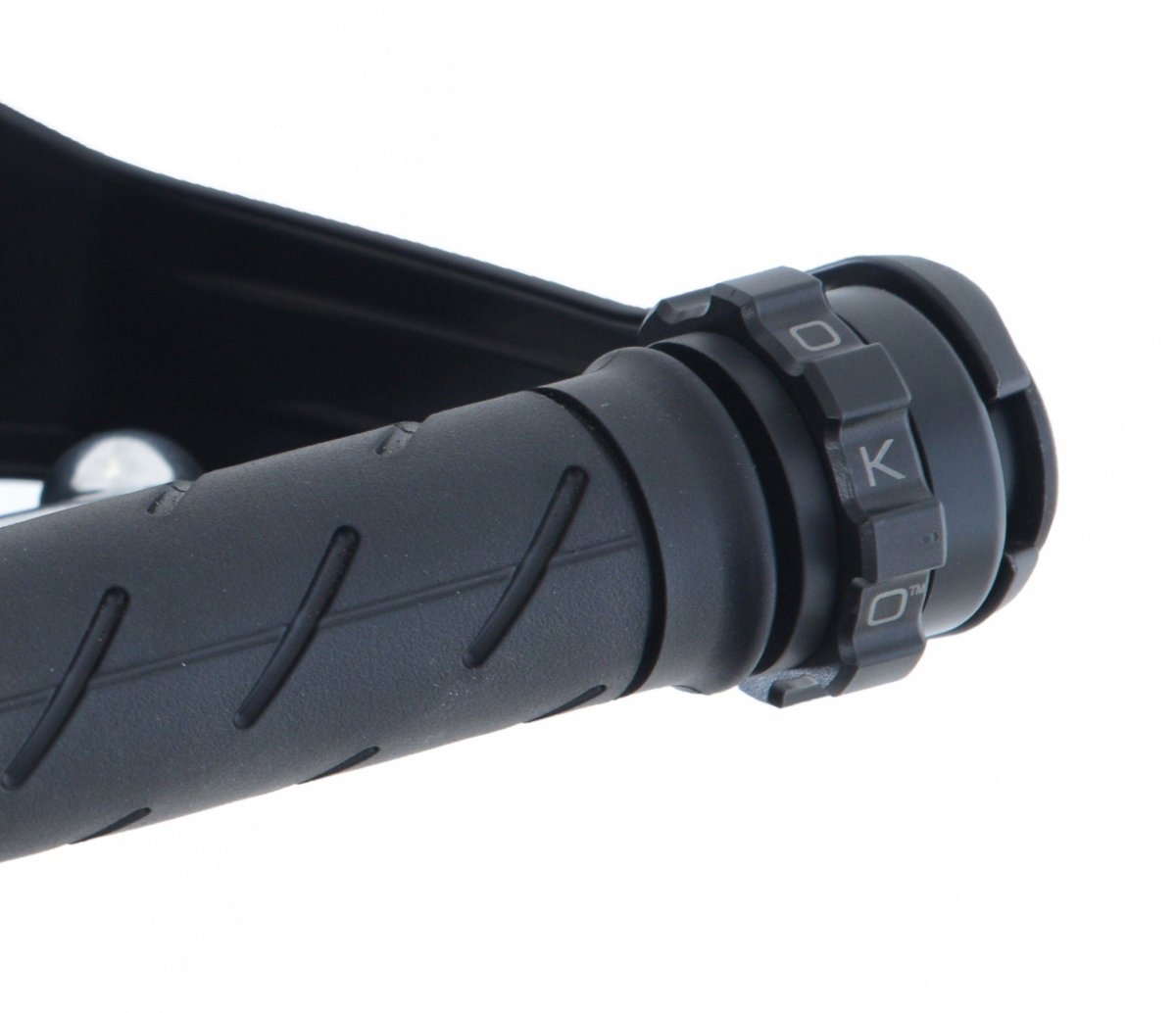 Cruise control per moto HD con manubrio "Chubbie" (21mm ID) terminale Cannonball nero - ENDURRAD