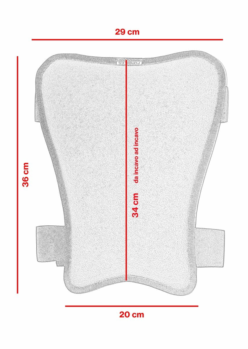 Cuscino memory foam salvachiappe nero tipo C - ENDURRAD