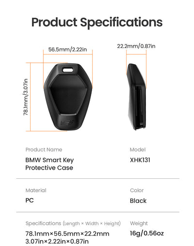 Custodia chiave LOBOO XHK131 in PC nero, specifiche e dimensioni
