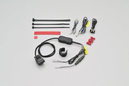 Daytona Alimentatore USB - A QC3.0 per Manubrio Moto - QuickCharge, Omologato CE - ENDURRAD