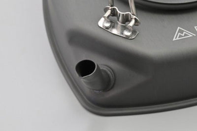 Daytona Bollitore Quadrato in Alluminio - Design Compatto per Campeggio - Forbikes - ENDURRAD